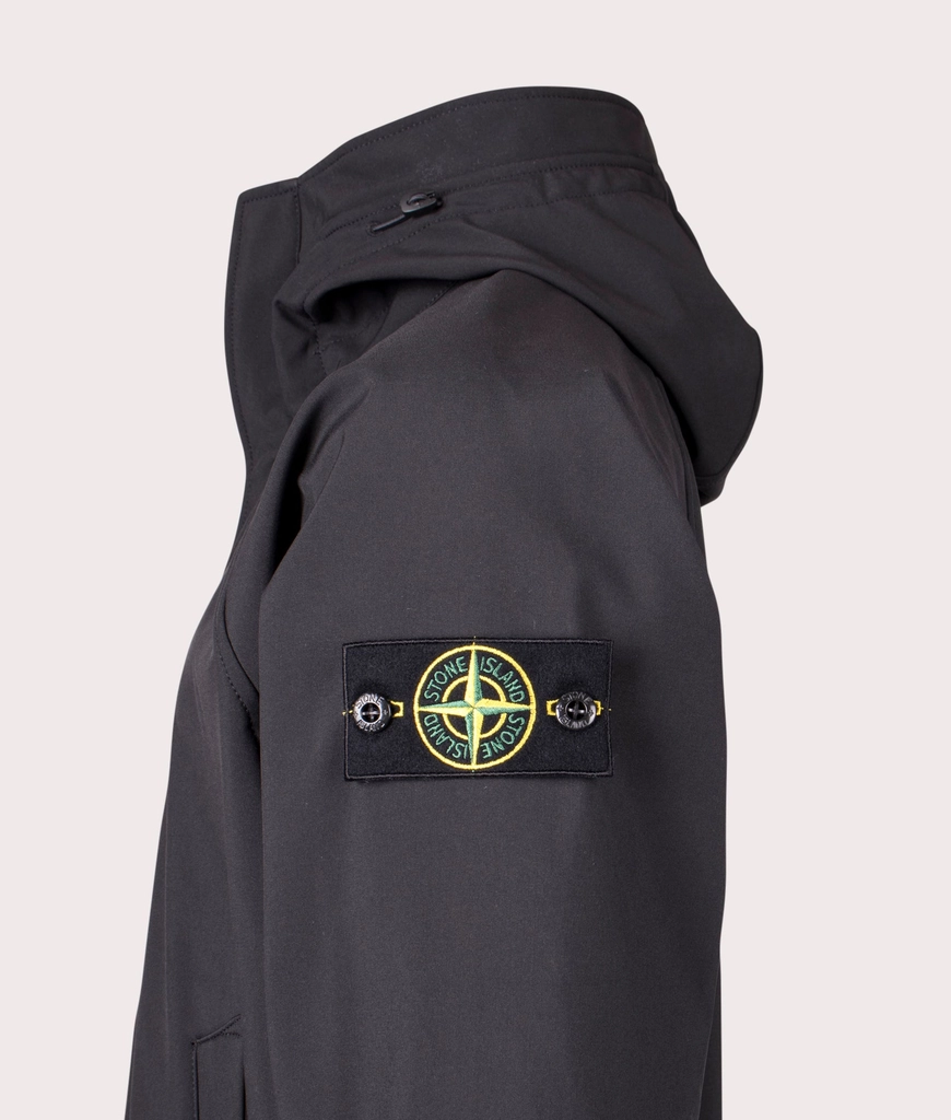 Stone Island Mens Hooded Soft Shell Jacket